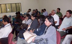 Técnicos e docentes presentes