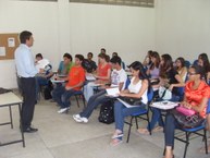 Aula no curso de Direito