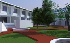 Projeto do pátio interno do Campus