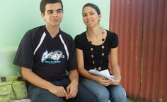 os estudantes Camila e Cristiano falam sobre a interiorização da Ufal