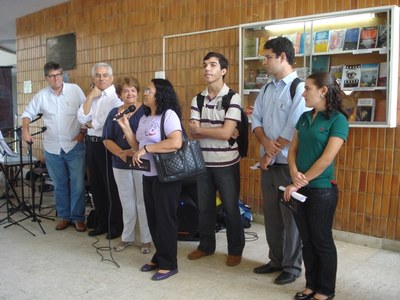 Acácia de Castro falou em nome dos estudantes