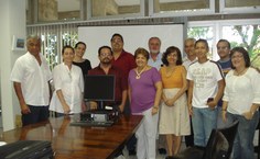 Reitora com a equipe da Proest e representantes dos Campi e Polos