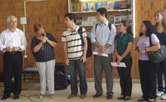 Despedida dos alunos que foram fazer intercâmbio em Portugal