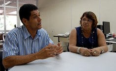 Josaias Soares e Malba Vieira, psicólogo e assistente social