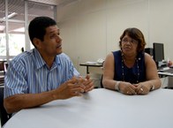 Josaias Soares e Malba Vieira, psicólogo e assistente social