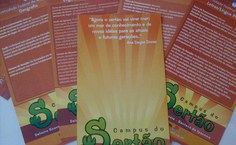 Material informativo distribuído em Delmiro