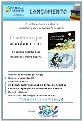 Outro lançamento para o público infantil na Bienal, da escritora e jornalista Claudia Lins