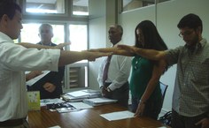 Novos servidores empossados no Dia do Servidor Público