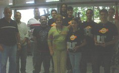 Reitora, equipe "Liga da Justiça" e professores do Campus Arapiraca