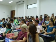 Alunos presentes ao debate