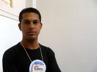 Ronalbson Fernandes, mestrando que ministrou o curso