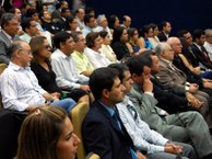 Auditório lotado para a inauguração do LCCV