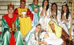 Presépio vivo representou a verdadeira história do Natal