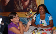 Betânia Oliveira e Geovanna se surpreendem com o resultado da oficina