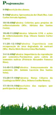 Confira a programação