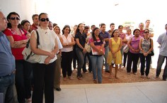Público presente à inauguração