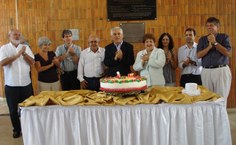 Gestão reunida para comemorar os 6 anos à frente da Ufal