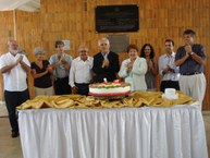 Gestão reunida para comemorar os 6 anos à frente da Ufal