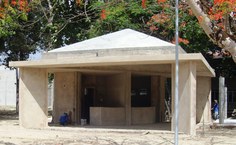 Cantina que está sendo construída entre os Institutos de Física e Química