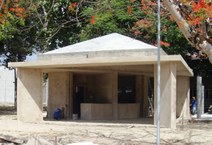 Cantina que está sendo construída entre os Institutos de Física e Química