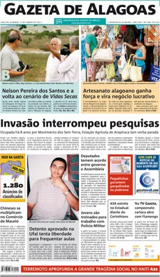 Gazeta de domingo destacou a história do detento aprovado no vestibular