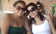 Raquel Braga e Tatiana Alvarenga passaram quatro dias para chegar a Maceió