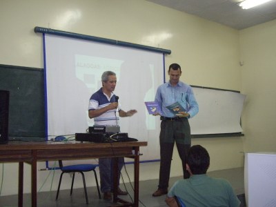 José Roberto e Cicero Péricles na reunião de preparação