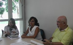 Professores Mara Rejane Ribeiro, Fátima Albuquerque e Élcio Verçosa