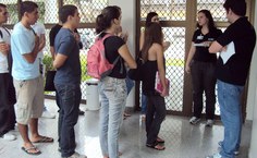 Integrantes do LCCV apresentaram infraestrutura do prédio aos feras