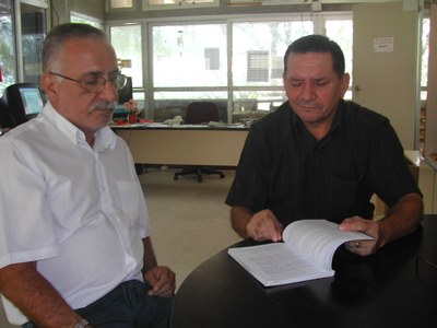 Professores Eduardo Perdigão e Jaime Evaristo