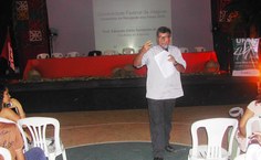 Eduardo Lyra, Pró-reitor de Extensão, fez uma reflexão sobre o que significa estar na universidade