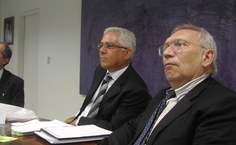 Reitor em exercício Eurico Lobo e Reitor Patrício Bianchi, da Universidade de Ferrara