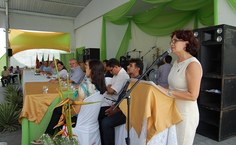 Saudação da diretora do campus do Sertão, Ediméia Santiago