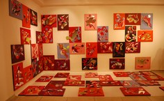 Obras em exposição na Pinacoteca