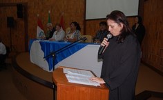 Rachel Rocha, diretora do ICS, representou os empossados