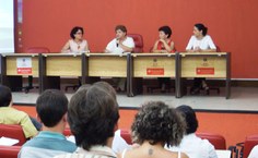 Reitora na abertura do Programa de Inserção dos docentes