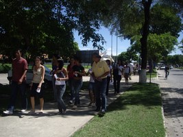 Salas lotadas no processo seletivo do Curso Pré-Vestibular Comunitário 2010