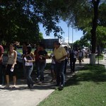 Salas lotadas no processo seletivo do Curso Pré-Vestibular Comunitário 2010
