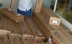 Tonholo com os novos equipamentos