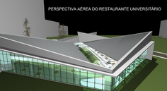 Perspectiva do novo restaurante