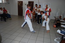 Capoeiristas em ação