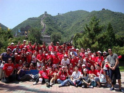 Alunos e professores participantes do Top China 2009