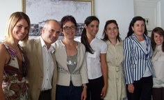 Professores de Girona e da Ufal foram recepcionados pela secretária de Turismo da cidade, Eliane Cavalcante