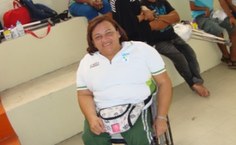 A atleta internacional, Sônia Gouveia