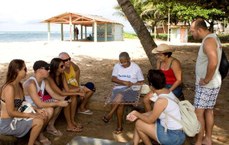 Turistas visitam o bairro com frequência