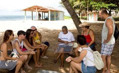 Turistas visitam o bairro com frequência