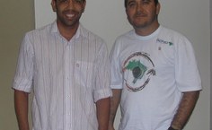 Professores Bruno Macedo e Jarbas Ribeiro acompanham os alunos