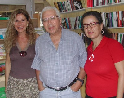 Sheila Maluf recebe recebe Marques de Melo e Rossana Gaia na Edufal