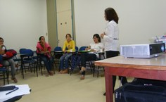 Profª Tereza Angélica na Oficina Preparatória