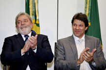 Presidente Lula e ministro Fernando Haddad